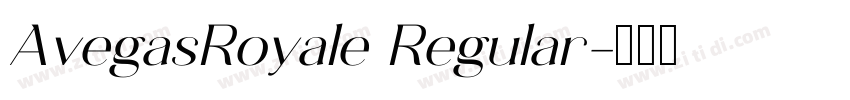 AvegasRoyale Regular字体转换